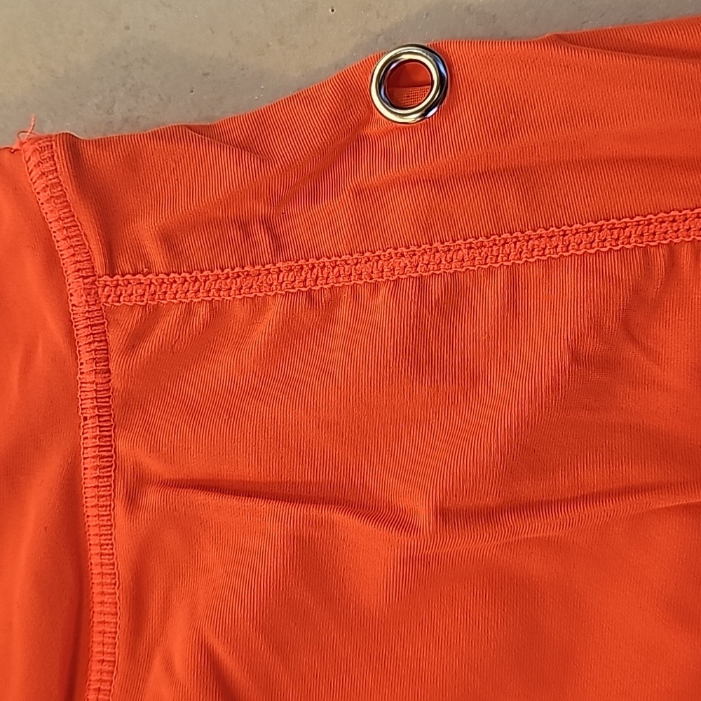 Bright Neon Orange Skort Skirt Tennis Athletic - Picture 2 of 6